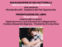 Inaugurazione della mattonella “I fiori di Cervia – Cervia città amica delle donne” e presentazione del libro “Senza madre”