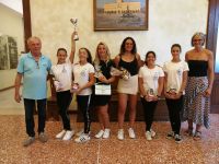 Il Sindaco e l’assessore allo sport Michela Brunelli hanno incontrato la squadra di Pattinaggio artistico Cervia