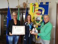 Il Sindaco ha incontrato Nicole Nobile campionessa mondiale di Beach Tennis