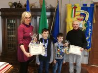 Il Sindaco ha incontrato Kevin Pintilie e Christian Dan campioni nazionali di karate