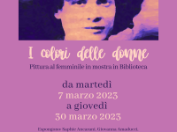 Biblioteca mostra “I colori delle donne”