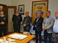 Il Prefetto di Ravenna Castrese De Rosa  accompagnato dal Sindaco di Cervia  Massimo Medri  in visita alla Compagnia Carabinieri di Milano Marittima