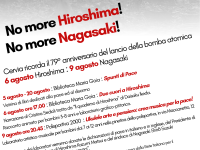 No more Hiroshima! No more Nagasaki! 79° anniversario del lancio della bomba atomica