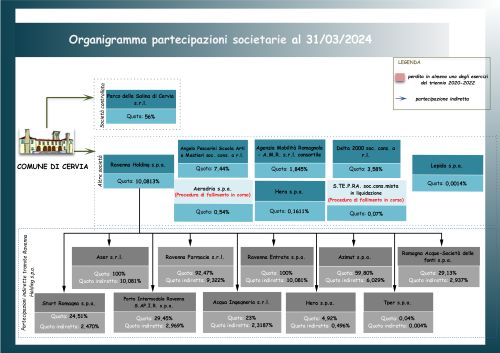 Rappresentazione grafica partecipazioni societarie