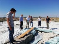 Visita della Soprintendente Federica Gonzato agli scavi di Cervia Vecchia