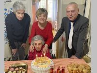 Il Sindaco Massimo Medri ha festeggiato Germana Missiroli.