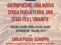 Incontro “Antropocene: una nuova epoca per la Terra, una sfida per l'umanità”.