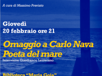 La poesia di Carlo Nava protagonista della rassegna “Grand Tour della Letteratura di mare”